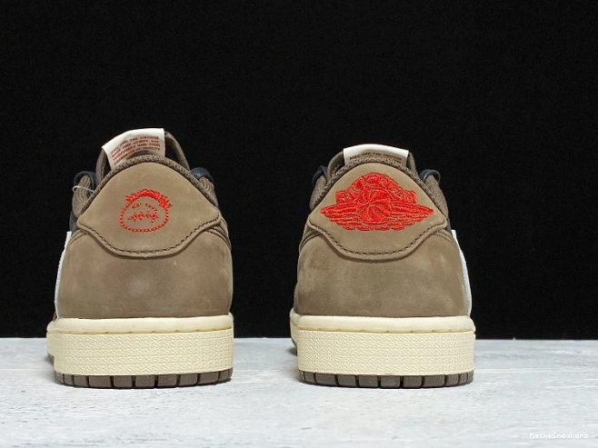 MaikeSneakers Low 1 Dark Travis Jordan OG x Air SP CQ4277-001 Mocha Scott 0804